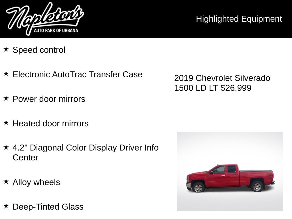 Used 2019 Chevrolet Silverado 1500 LT AWD/4WD image 4