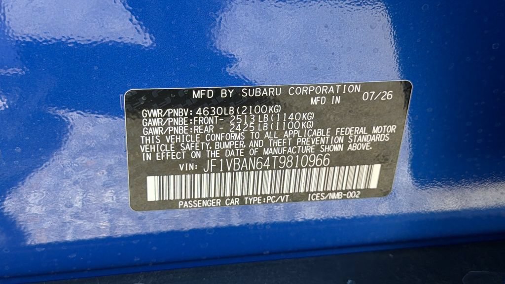 New 2026 Subaru WRX Limited AWD/4WD image 29