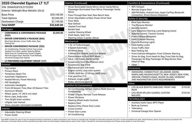 Used 2020 Chevrolet Equinox LT image 10
