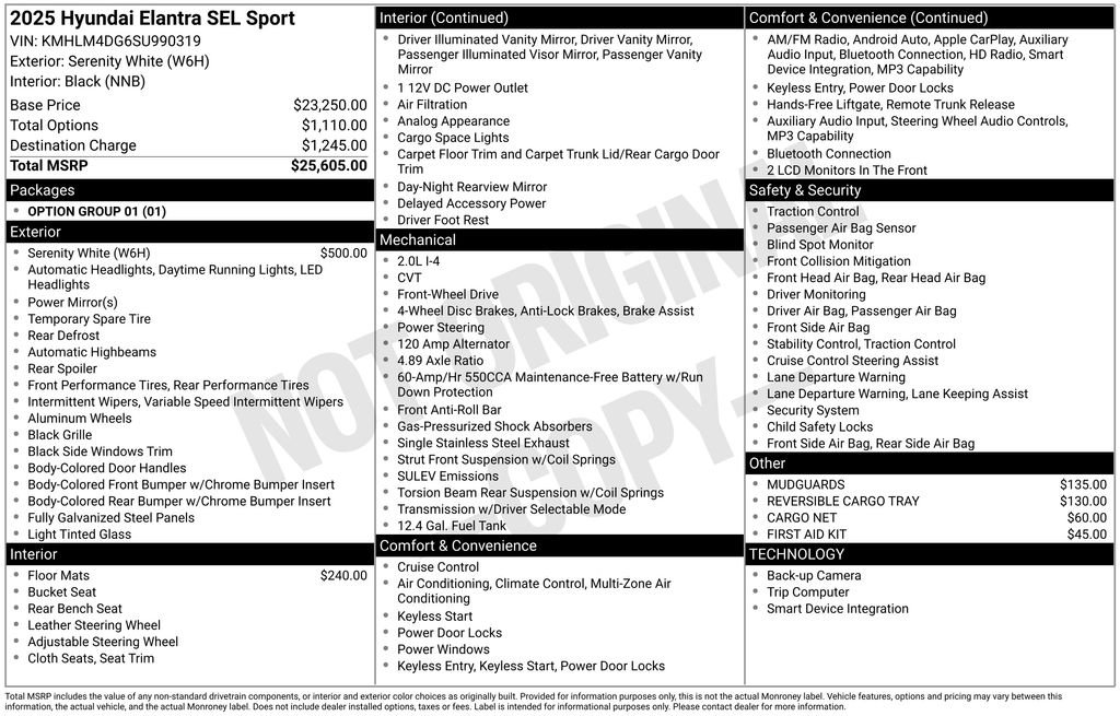 Certified 2025 Hyundai Elantra Sport image 9