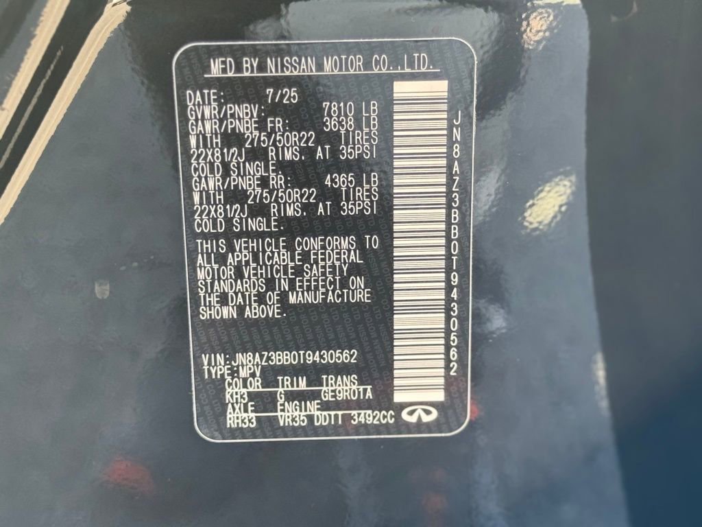 Certified 2026 INFINITI QX80 Luxe w/ Cargo Package image 34