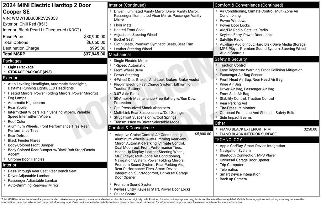 Used 2024 MINI Cooper SE image 9