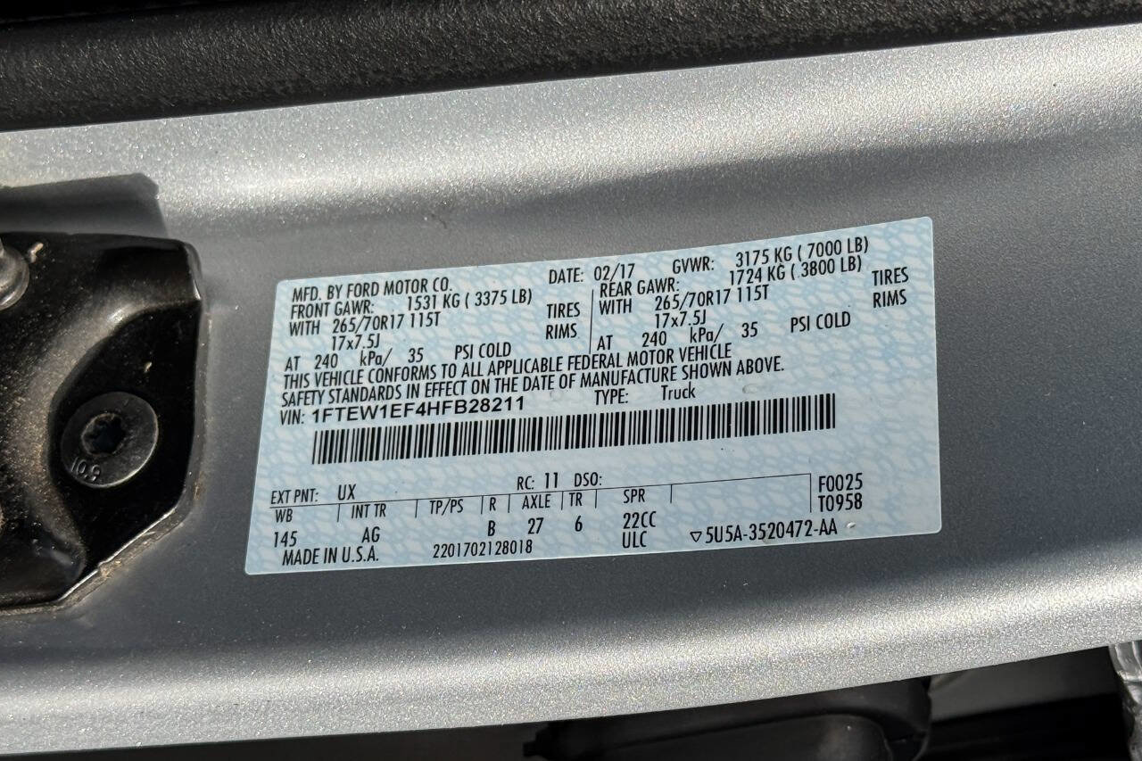 Used 2017 Ford F150 XL w/ Equipment Group 101A Mid AWD/4WD image 20