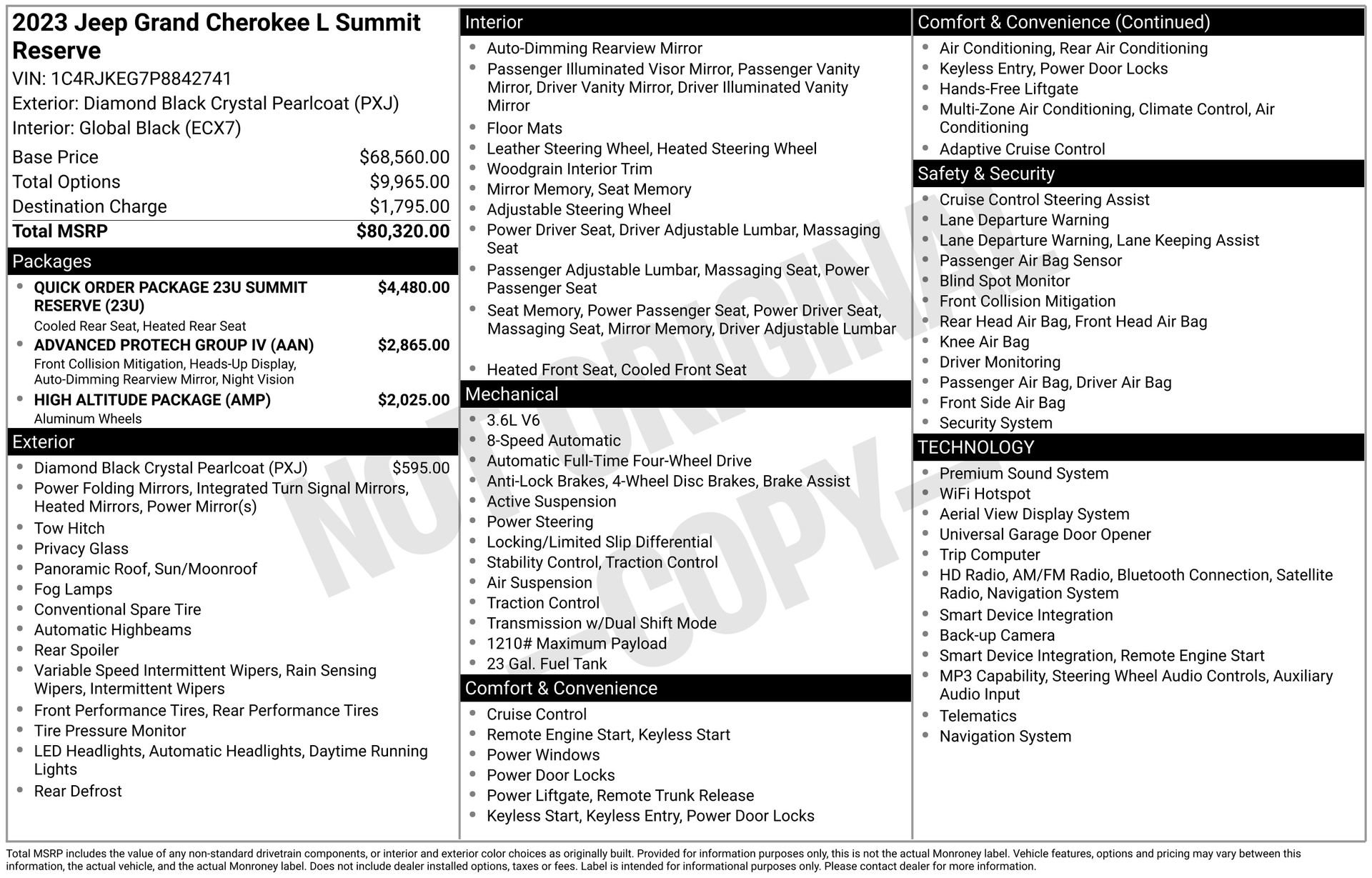 Used 2023 Jeep Grand Cherokee L Summit AWD/4WD image 19