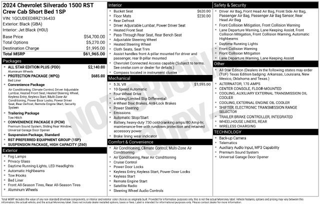 Certified 2024 Chevrolet Silverado 1500 RST w/ All Star Edition Plus AWD/4WD image 4