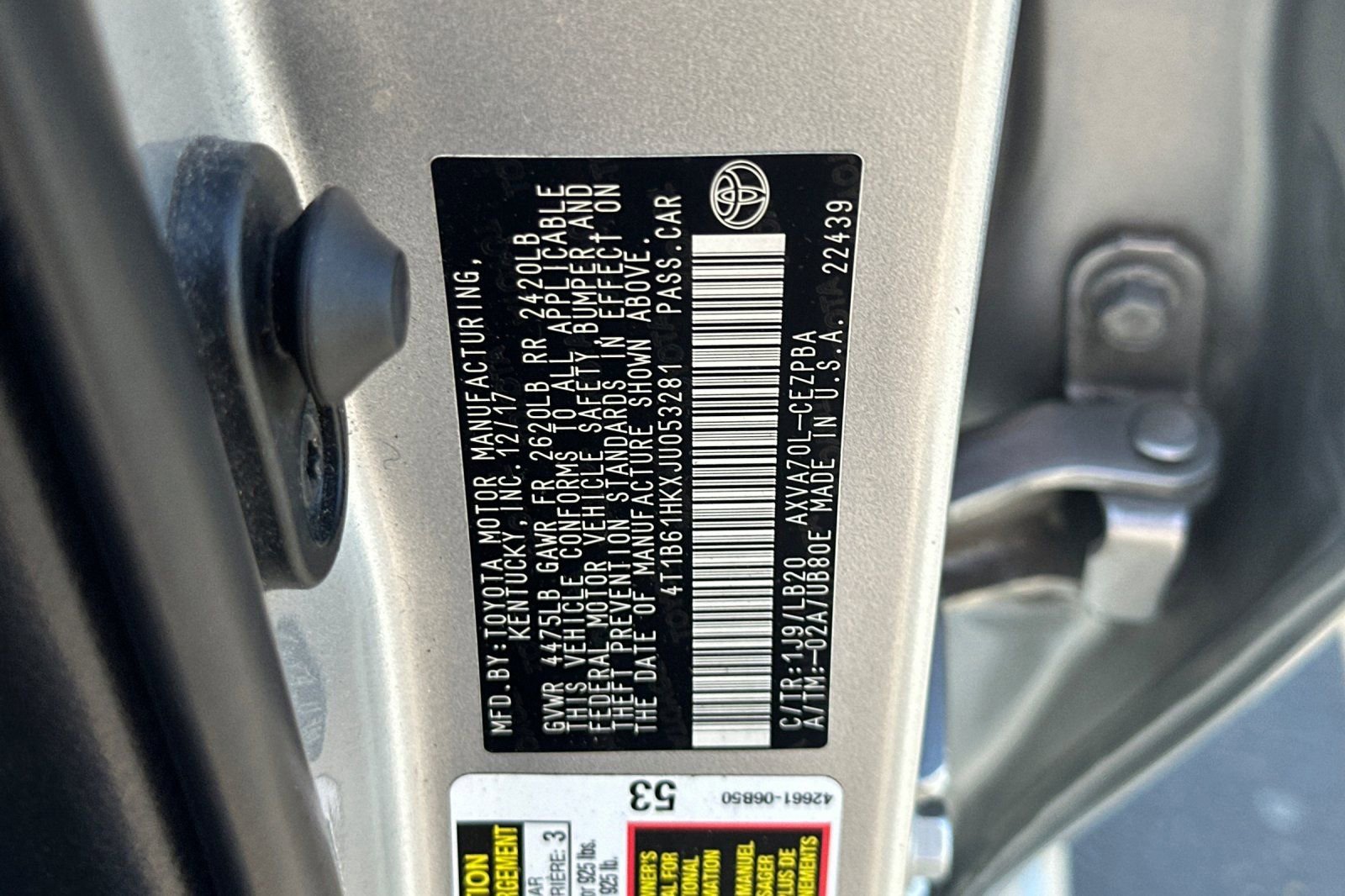 Used 2018 Toyota Camry XSE w/ Audio Package FWD image 28