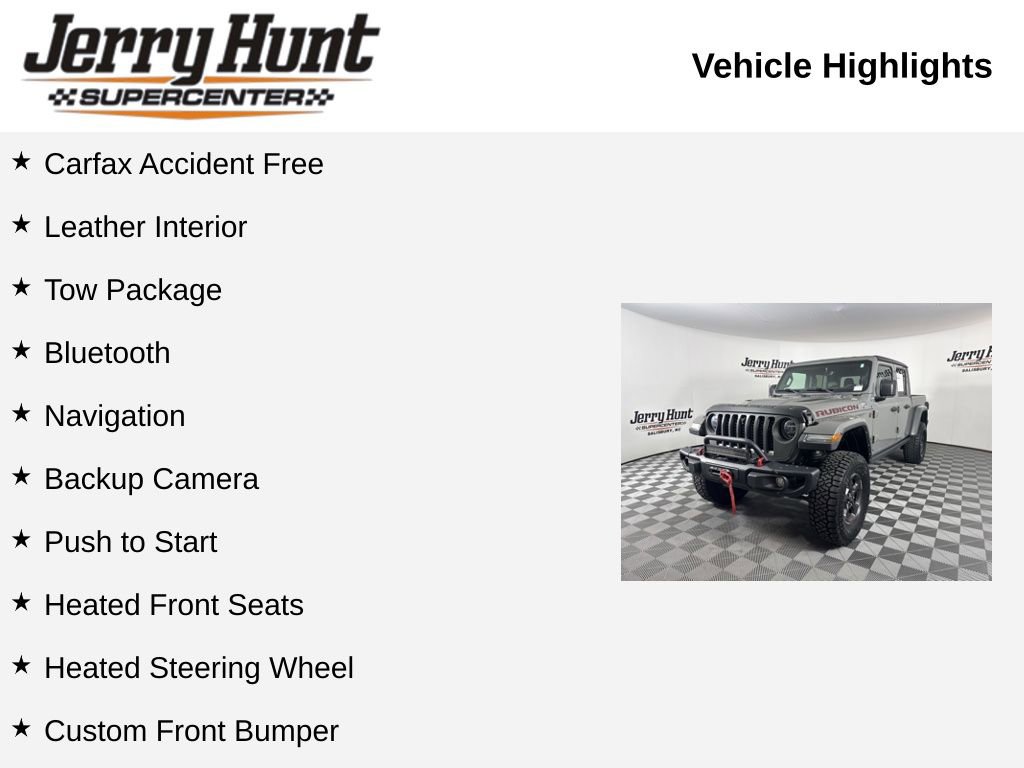 Used 2021 Jeep Gladiator Rubicon w/ Uconnect 4C Nav & Sound Group image 9