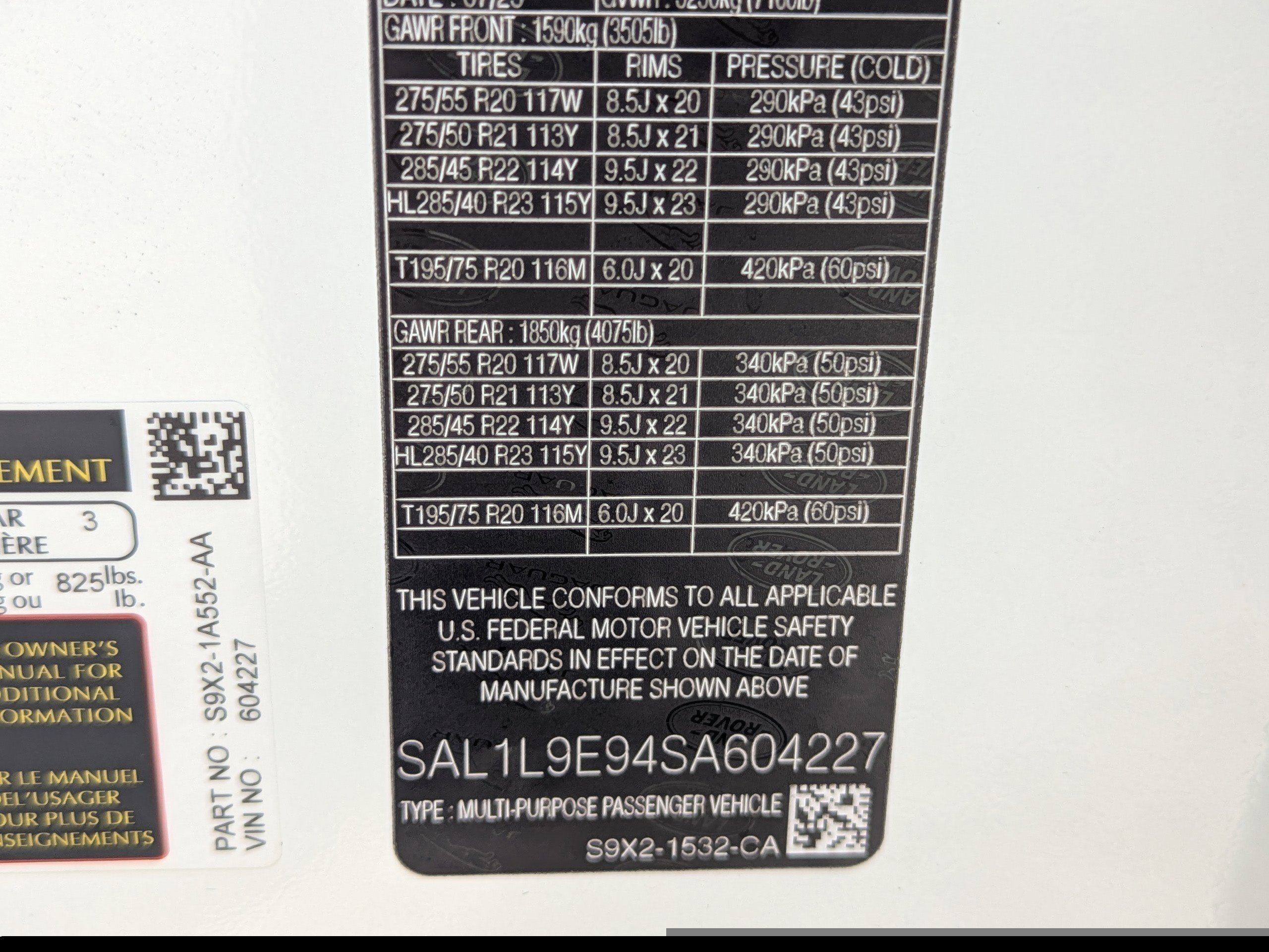 New 2025 Land Rover Range Rover Sport Dynamic SE image 34