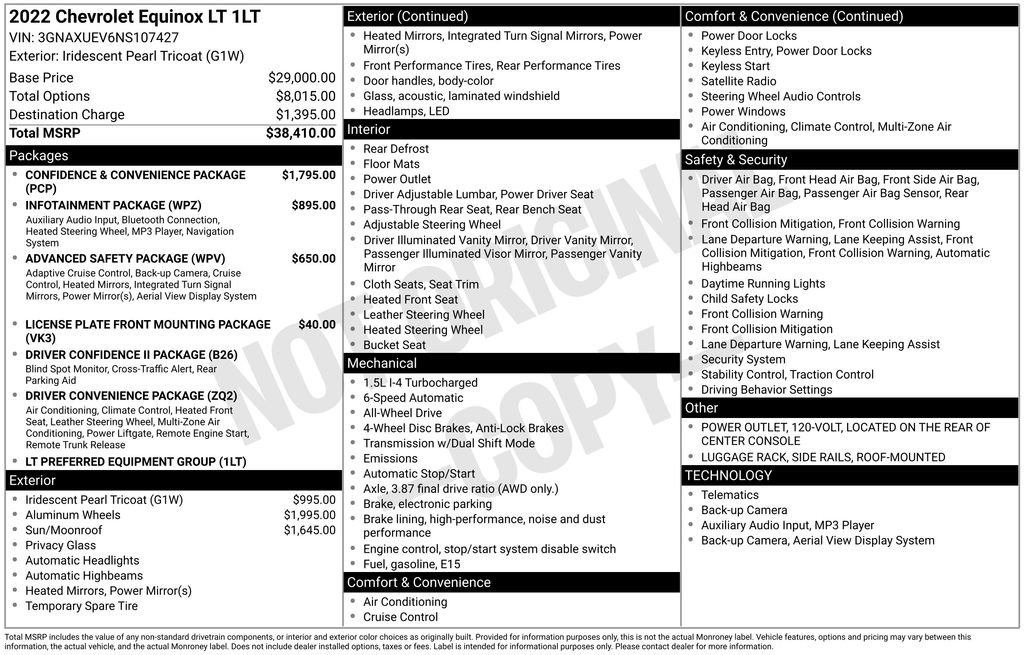 Used 2022 Chevrolet Equinox LT image 40
