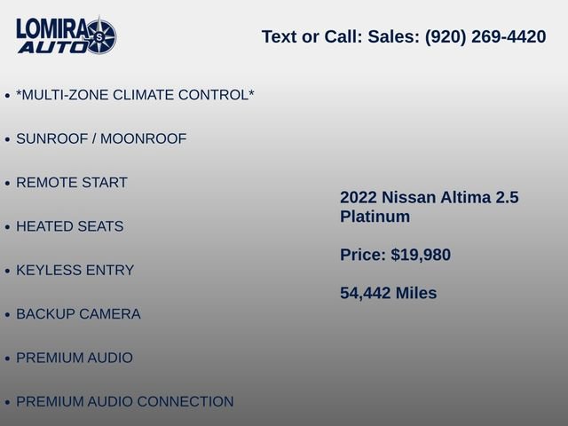 Used 2022 Nissan Altima 2.5 Platinum AWD/4WD image 7