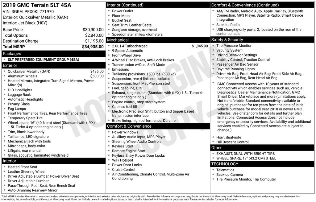 Used 2019 GMC Terrain SLT image 4