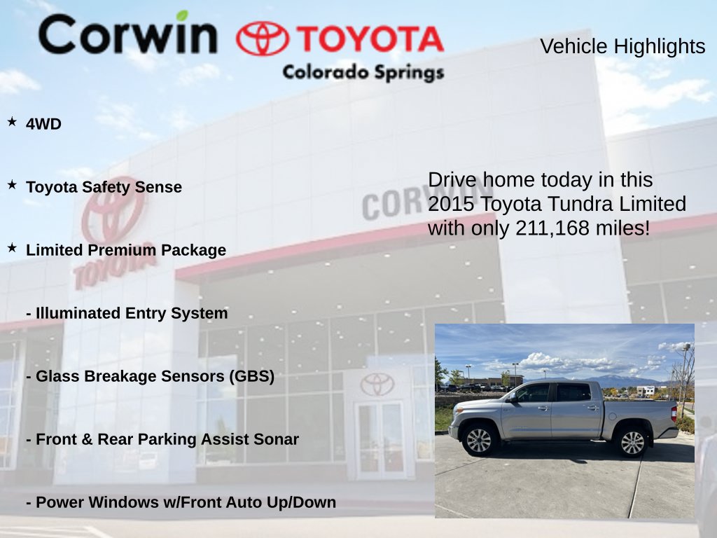 Used 2015 Toyota Tundra Limited w/ Limited Premium Package AWD/4WD image 7