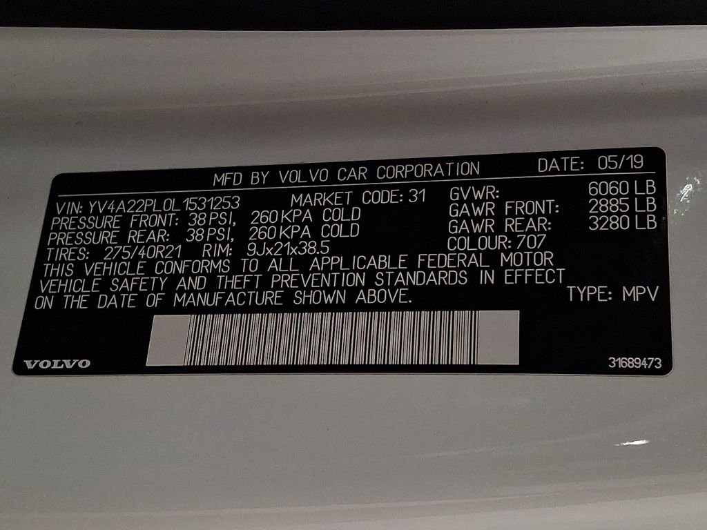 Used 2020 Volvo XC90 T6 Inscription AWD/4WD image 24