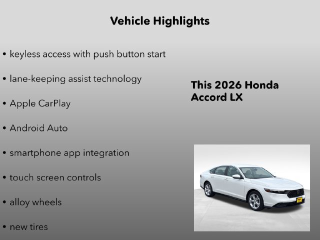 New 2026 Honda Accord LX image 10
