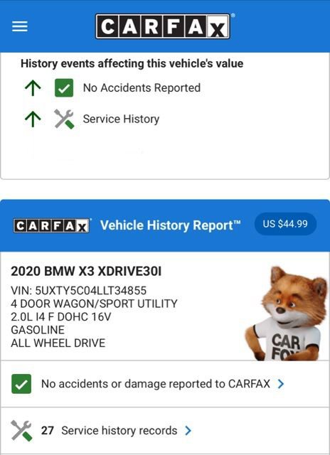 Used 2020 BMW X3 xDrive30i w/ Premium Package image 5