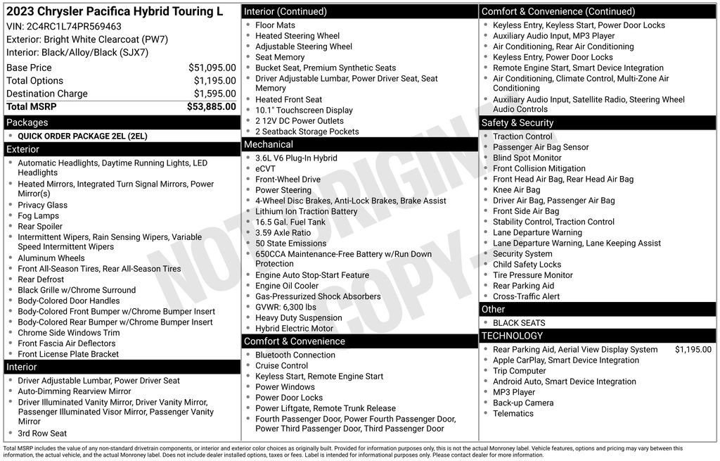 Used 2023 Chrysler Pacifica Touring-L image 37