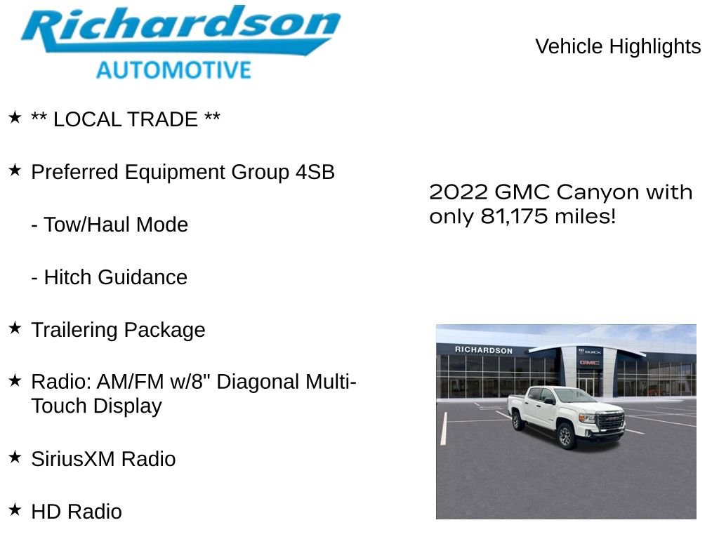 Used 2022 GMC Canyon AT4 w/ Trailering Package image 11