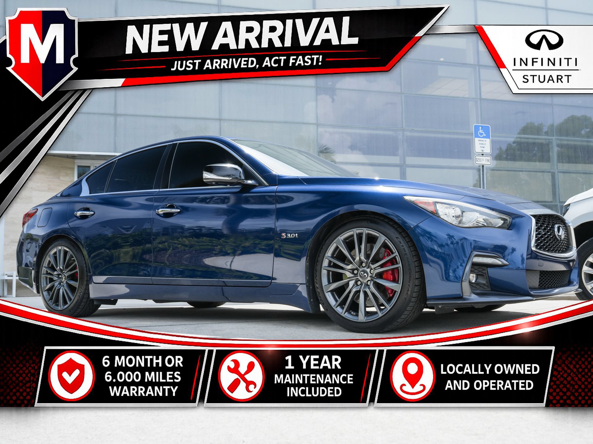 Used 2018 INFINITI Q50 Red Sport 400 w/ Sensory Package (Sport)