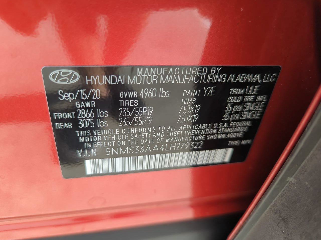 Used 2020 Hyundai Santa Fe SEL w/ Cargo Package FWD image 28