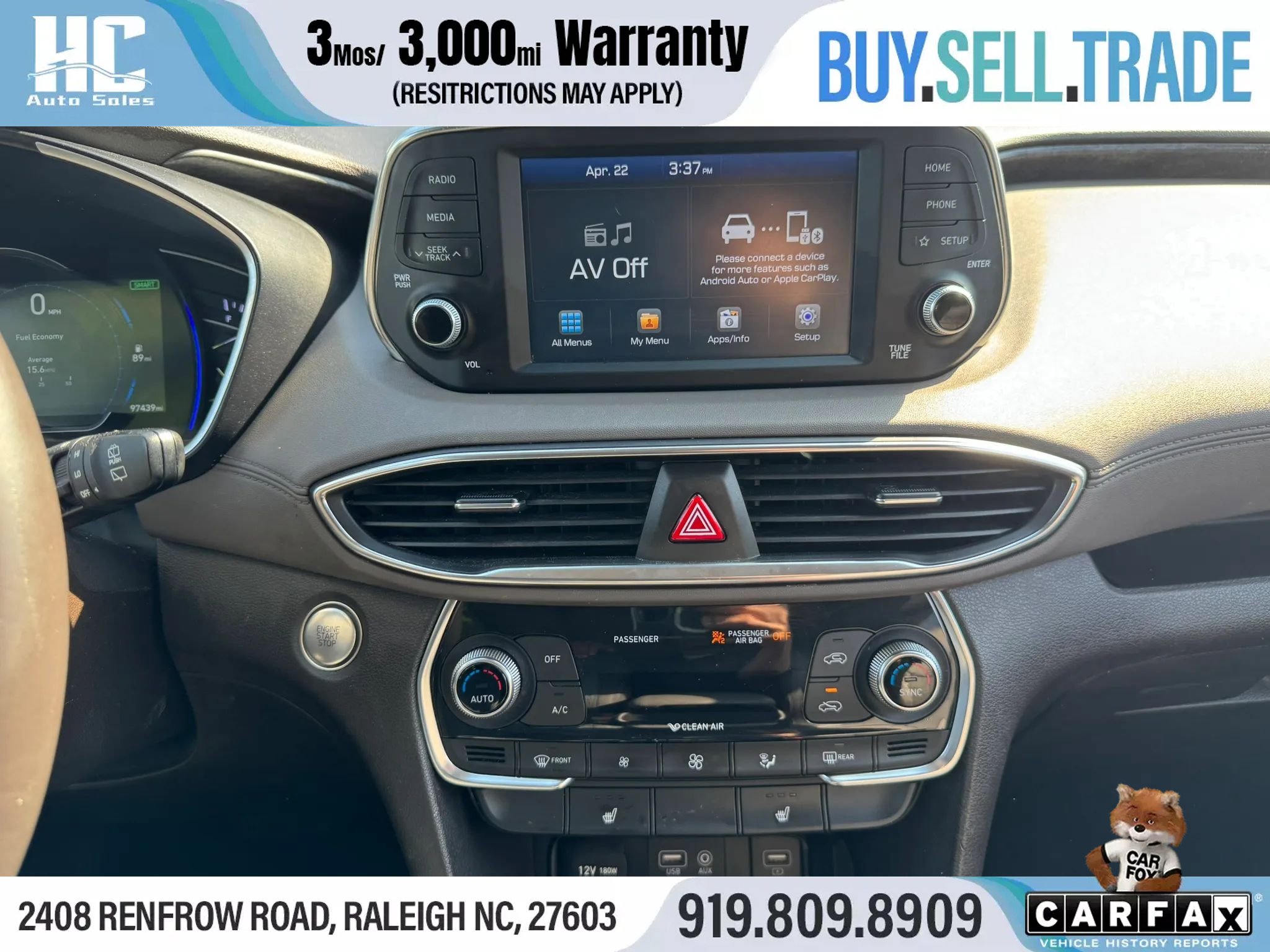Used 2019 Hyundai Santa Fe SEL FWD image 25