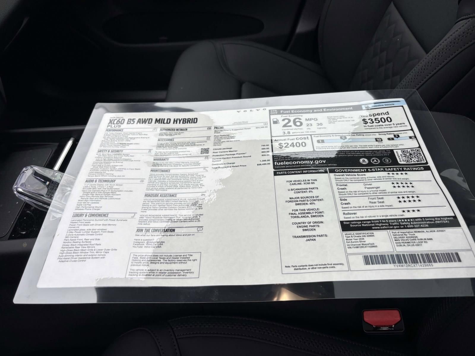 New 2026 Volvo XC60 B5 Plus AWD/4WD image 32