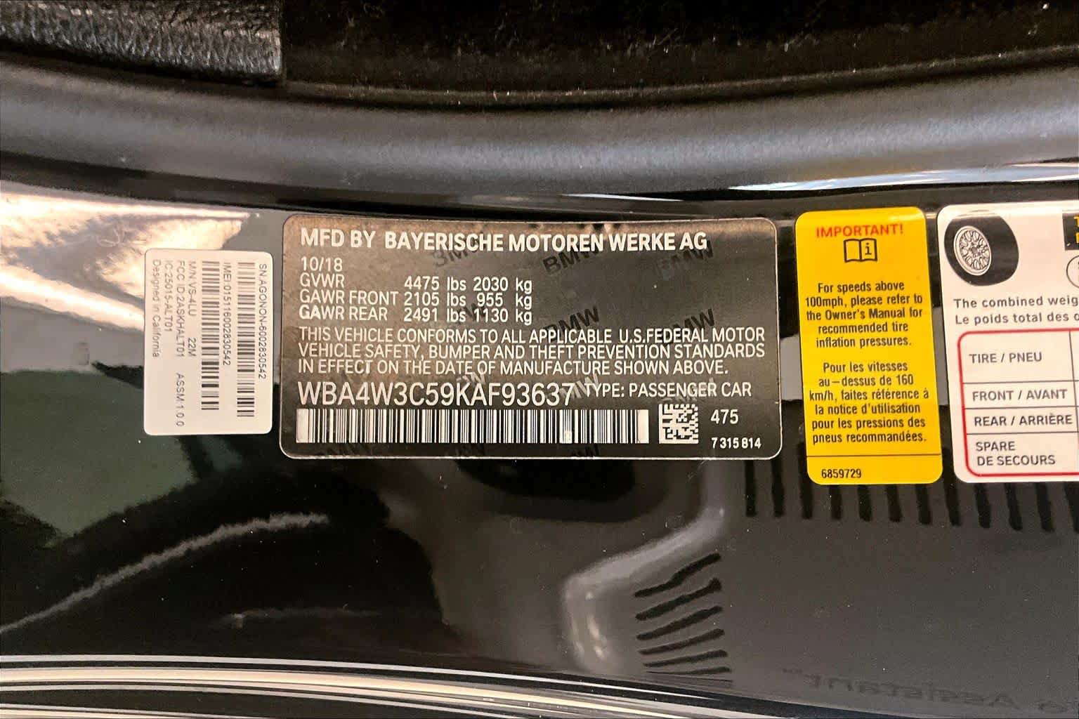 Used 2019 BMW 430i Coupe w/ M Sport Package RWD image 31