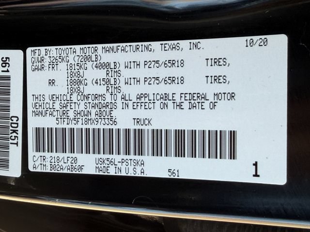 Certified 2021 Toyota Tundra TRD Pro AWD/4WD image 29
