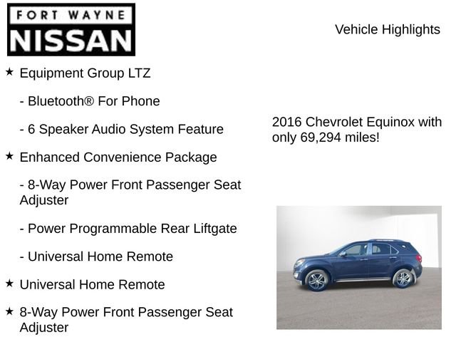 Used 2016 Chevrolet Equinox LTZ w/ Enhanced Convenience Package image 8