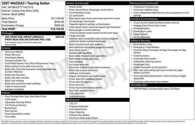 Used 2007 MAZDA MAZDA3 i Touring image 31