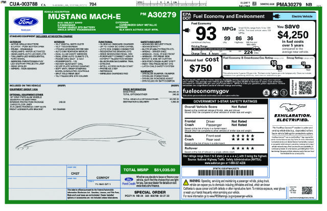 Used 2023 Ford Mustang Mach-E Select AWD/4WD image 5