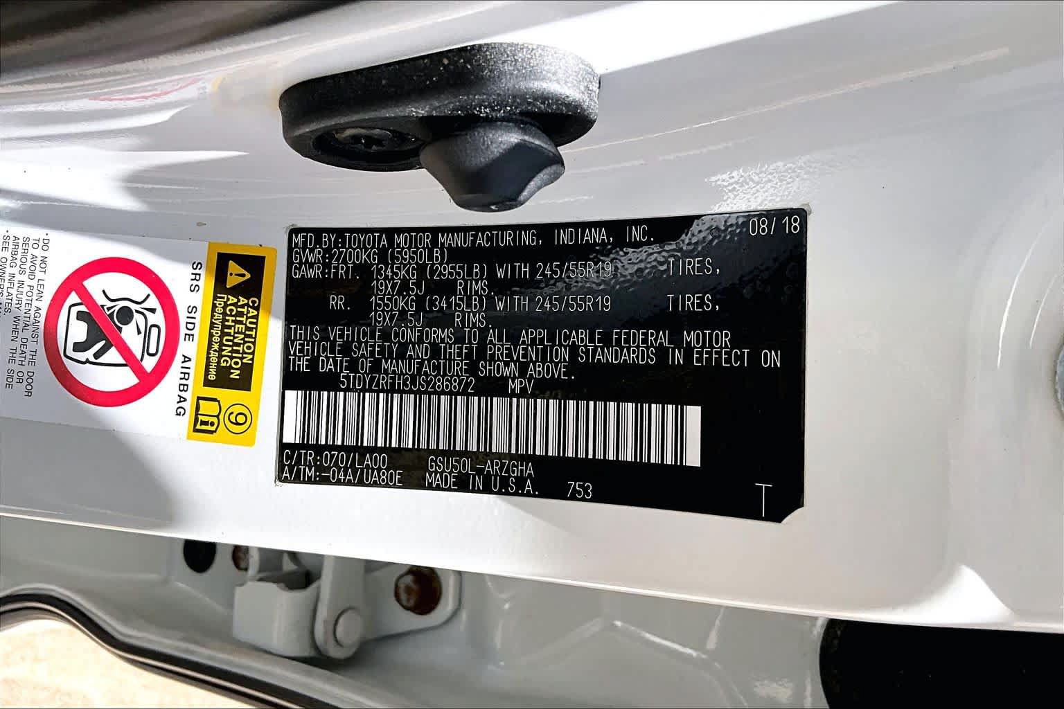 Used 2018 Toyota Highlander Limited FWD image 37