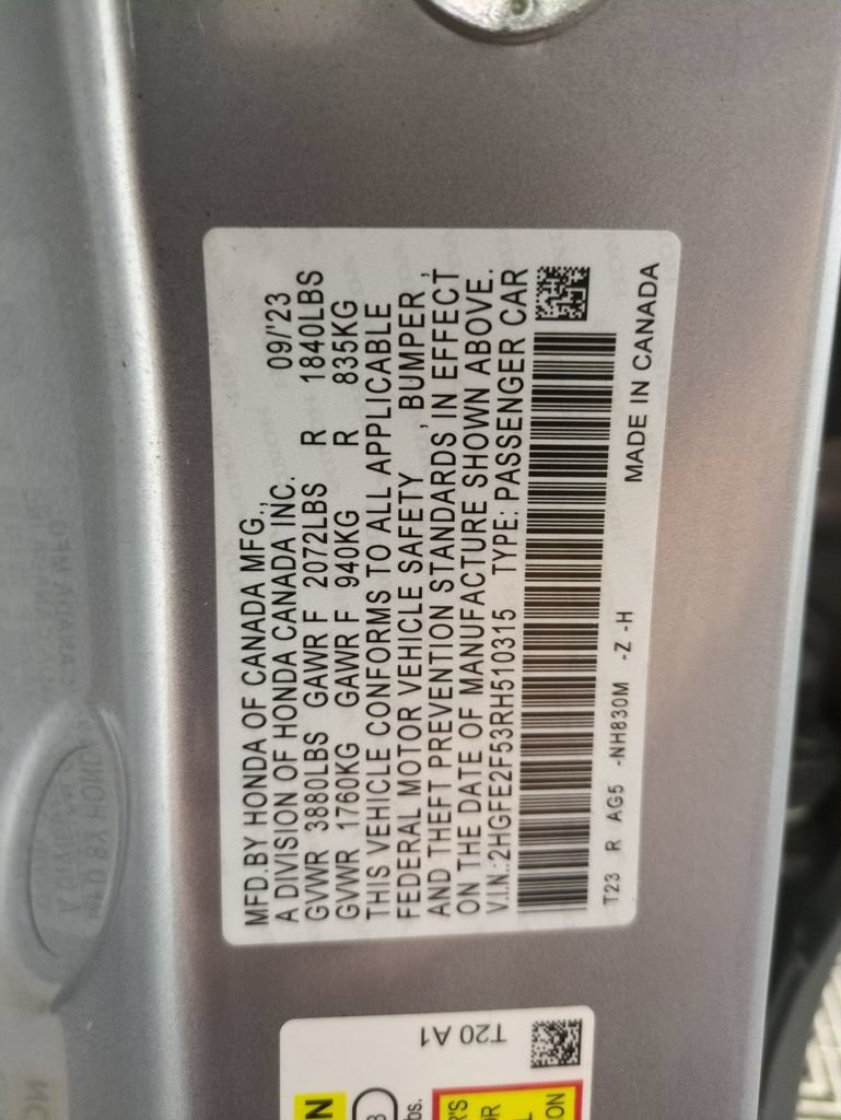 Certified 2024 Honda Civic Sport image 32