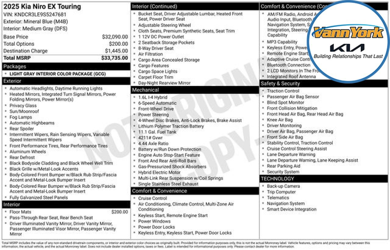 New 2025 Kia Niro EX Touring image 27