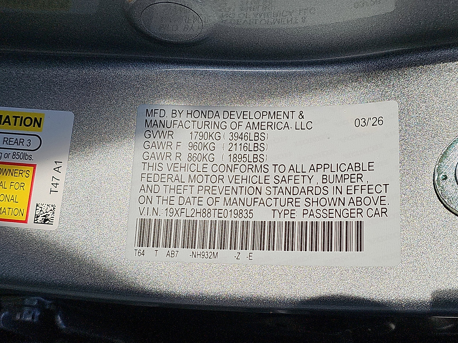 New 2026 Honda Civic Sport image 10