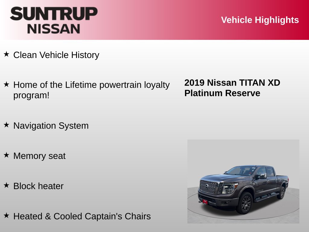 Used 2019 Nissan Titan Platinum Reserve AWD/4WD image 8