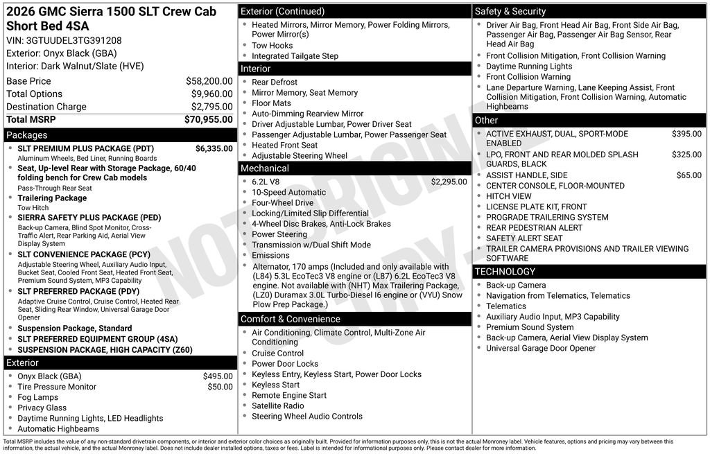 New 2026 GMC Sierra 1500 SLT w/ SLT Premium Plus Package AWD/4WD image 45