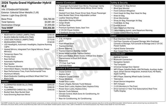 New 2026 Toyota Grand Highlander XLE