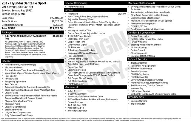 Used 2017 Hyundai Santa Fe Sport image 7