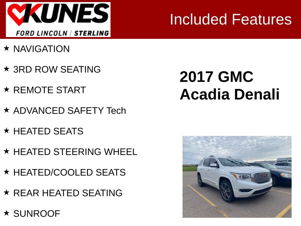Used 2017 GMC Acadia Denali FWD image 2