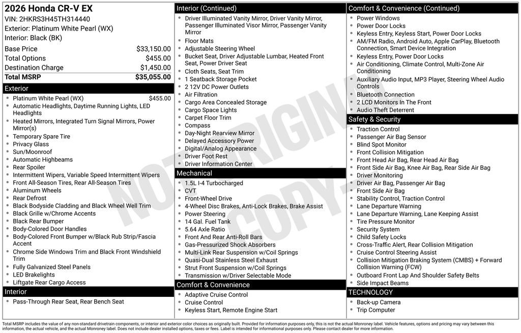 Certified 2026 Honda CR-V EX image 38