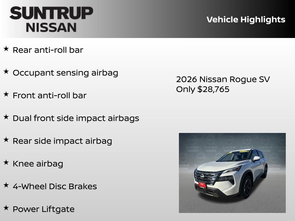 New 2026 Nissan Rogue SV AWD/4WD image 23