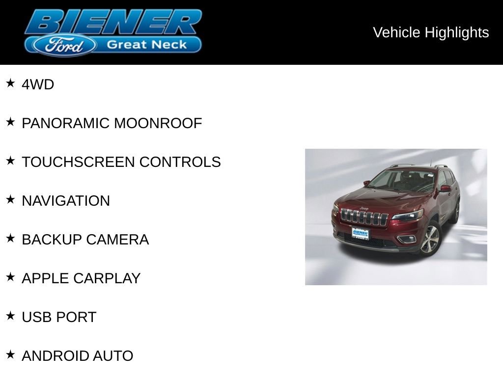 Used 2020 Jeep Cherokee Limited AWD/4WD image 9