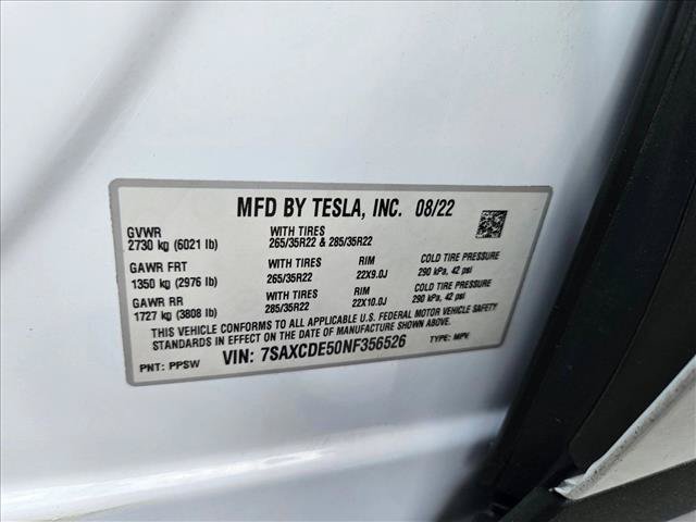 Used 2022 Tesla Model X AWD/4WD image 24