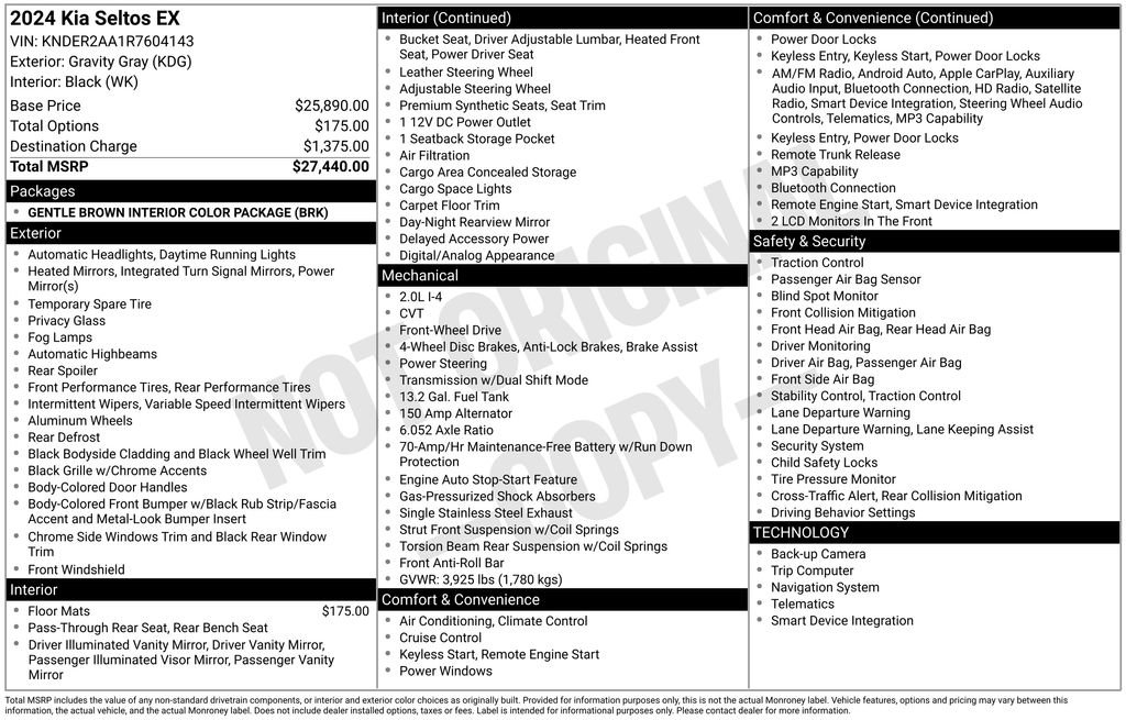 Used 2024 Kia Seltos EX image 5
