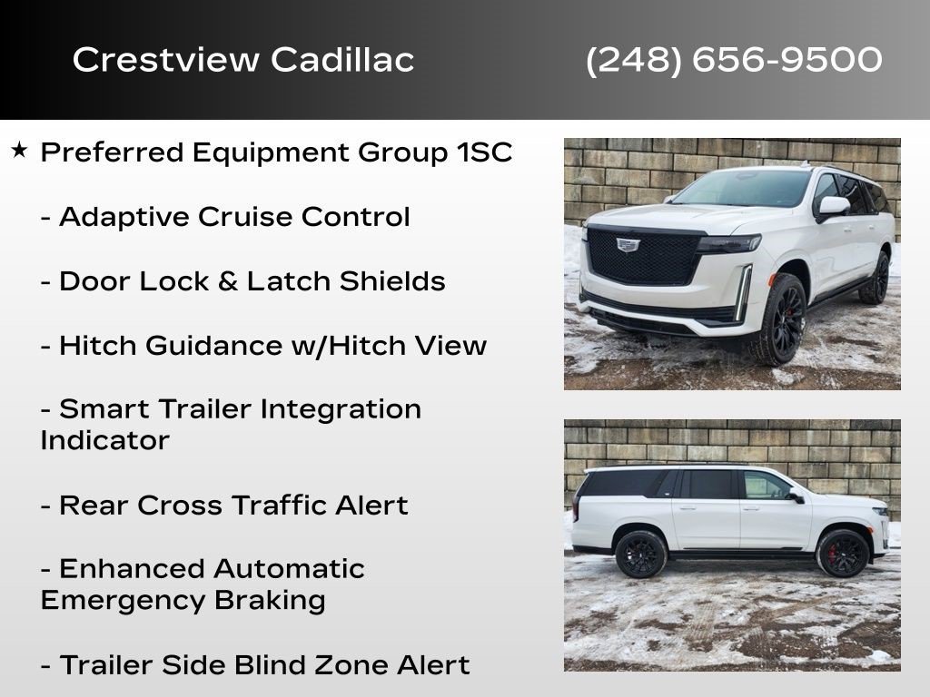 Certified 2024 Cadillac Escalade ESV Sport w/ LPO, ONYX Package image 15
