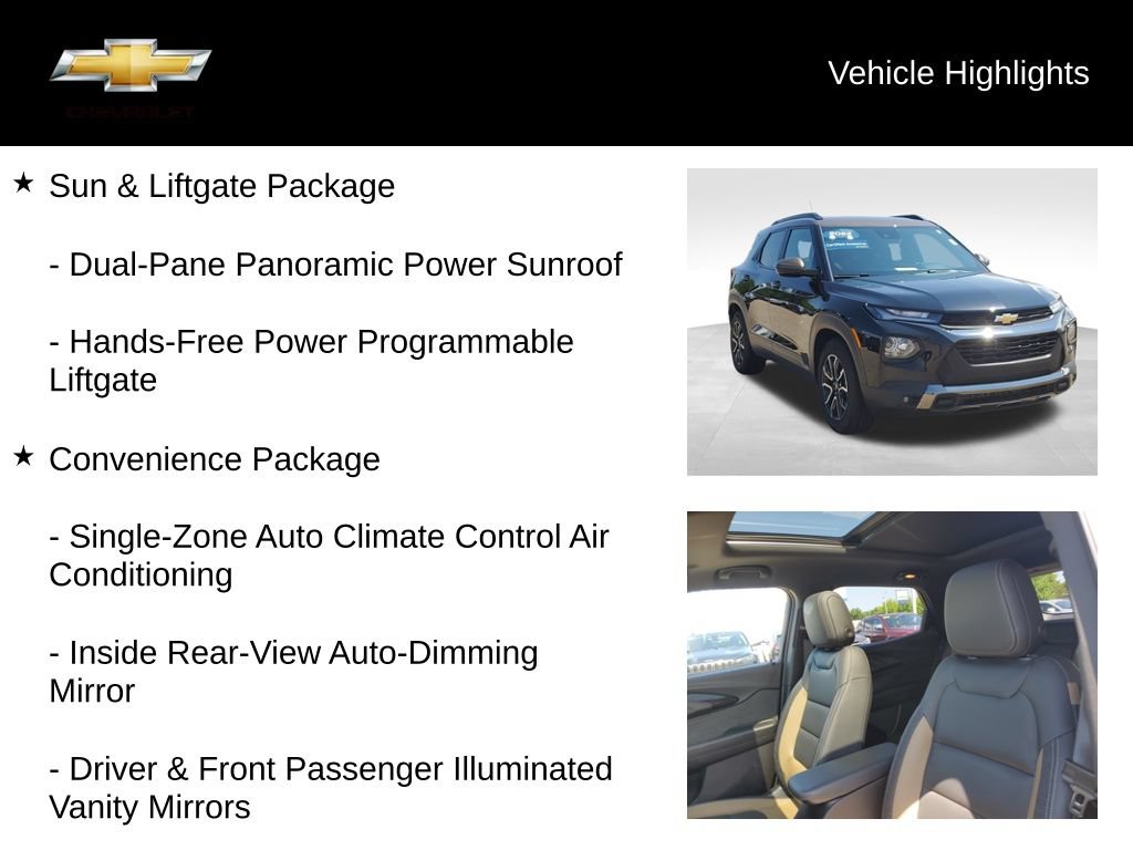 Certified 2022 Chevrolet TrailBlazer ACTIV w/ Sun and Liftgate Package FWD image 21