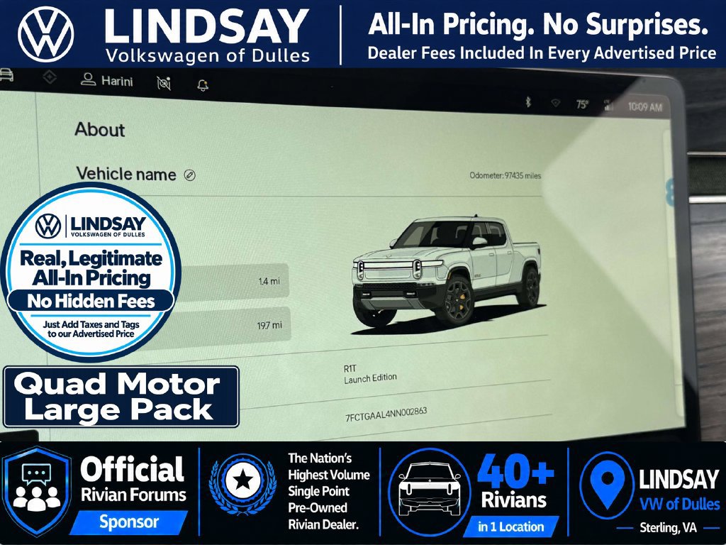 Used 2022 Rivian R1T Launch Edition AWD/4WD image 20