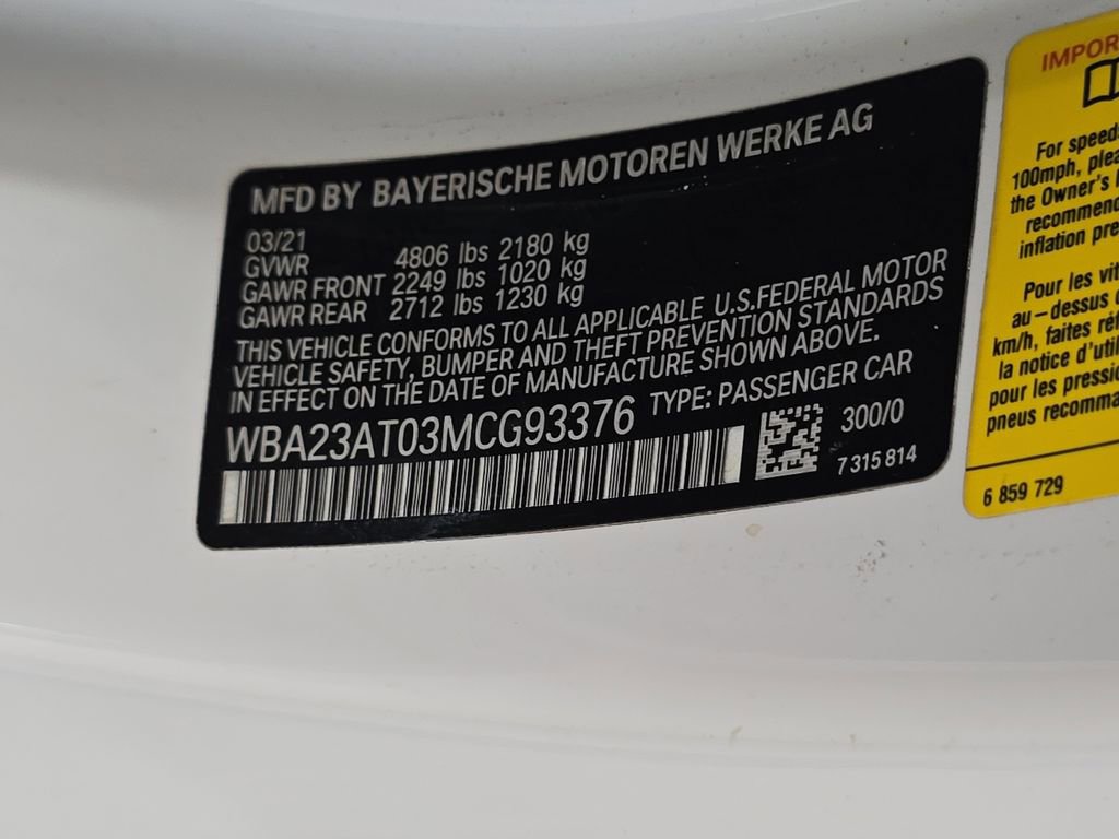 Used 2021 BMW 430i Convertible w/ M Sport Package RWD image 29