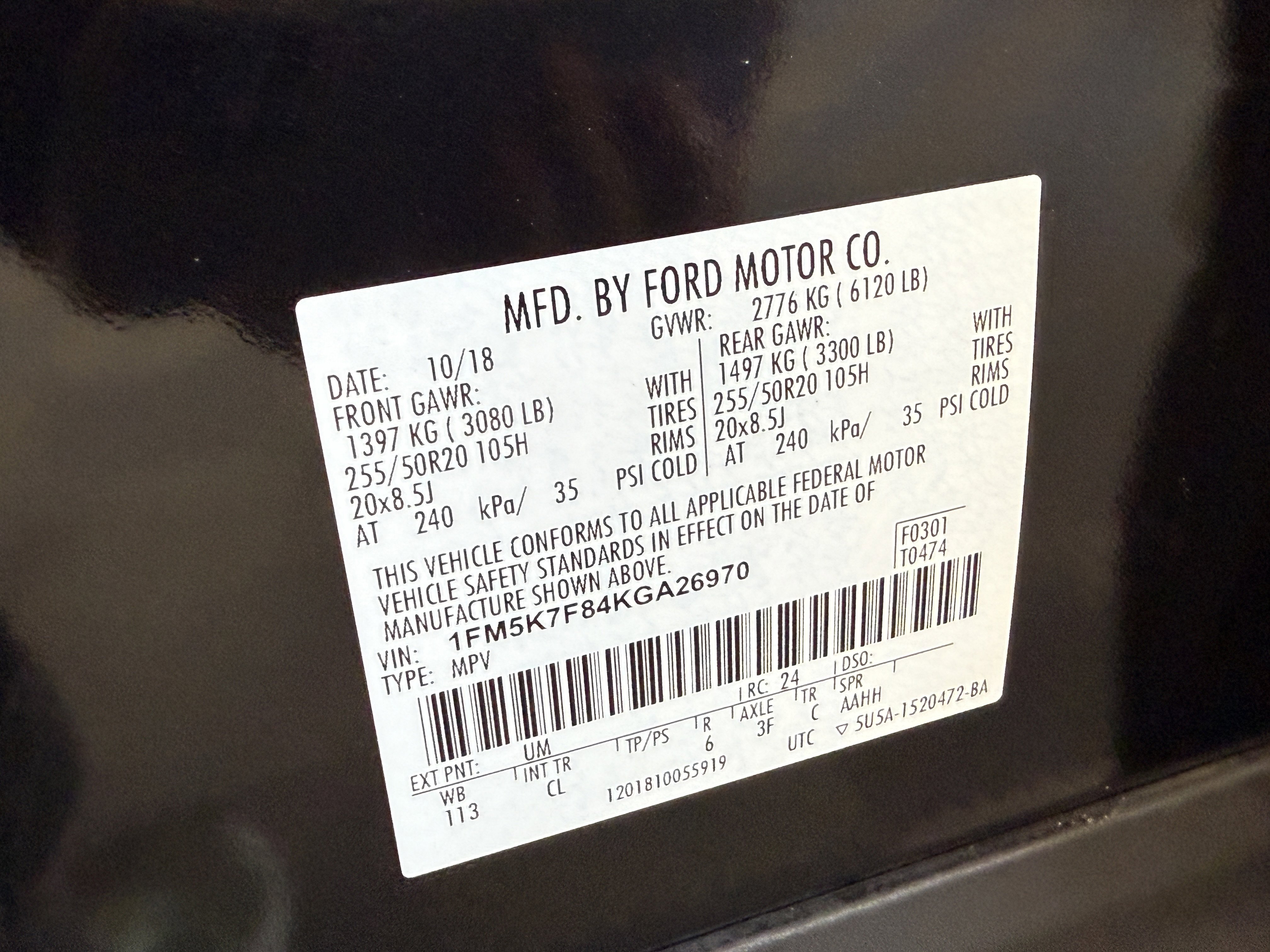 Certified 2019 Ford Explorer Limited w/ Ford Safe & Smart Package image 33