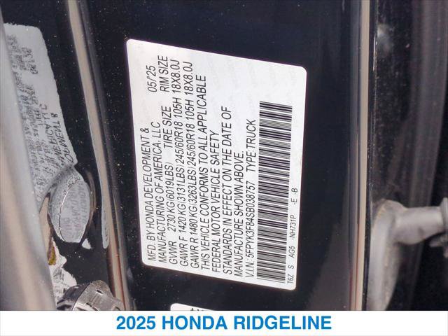 New 2025 Honda Ridgeline Black Edition image 26